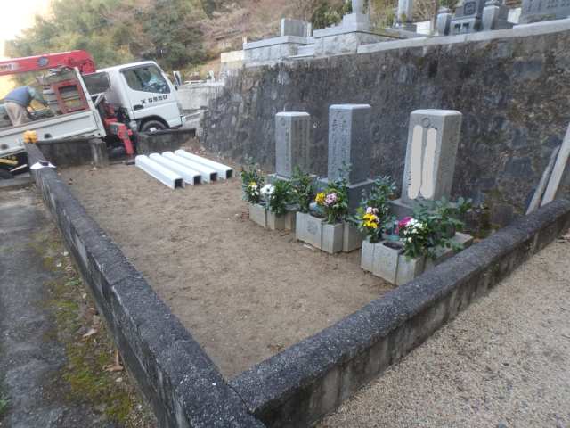 リフォームした墓地にお墓を移転・整理しました