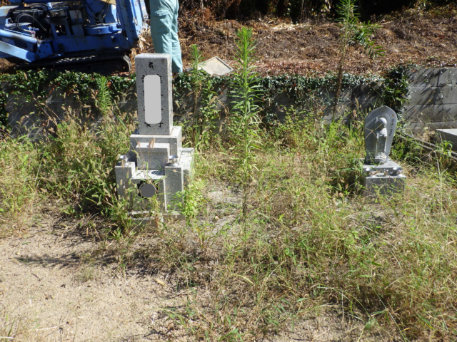 デザイン墓石を設置させて頂きました。